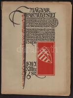 1910 Magyar Iparművészet. XIII. évf. 6 sz. Szerk.: Fittler Kamill. Papírkötésben, a füzet gerince elvált a borítótól, a fűzése laza, gazdagon illusztrálva, műmelléklettel, rengeteg korabeli reklámmal.