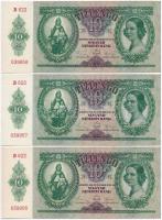 1936. 10P (3x) sorszámkövetők T:I