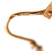 Arany (14 K) fülbevaló, jelzett (585), nettó:2,6 g, d:3 cm
