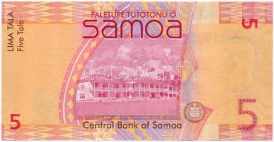 Szamoa 2008. 5T alacsony "TK0000615"-ös sorszámmal T:I
Samoa 2008. 5 Tala with low TK0000...