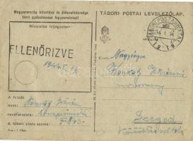 1944 Lengyelföld, repülőgép. Tábori Postai Levelezőlap / WWII Hungarian Feldpost with aircraft (EK)