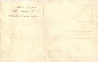 1917 SMS Csepel, osztrák-magyar Tátra osztályú romboló roncsai az otrantói-csata után / K.u.K. Krieg...