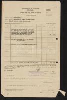 1930-1947 Vegyes papírrégiség tétel, Palesztinából, angol nyelven, 4 db/ 4 pieces of documents from Palestine