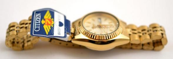 Citizen aranyszínű női karóra, működik, saját dobozában