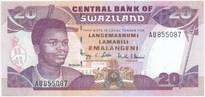 Szváziföld 2004. 20E T:I  Swaziland 2004. 20 Emalangeni C:UNC