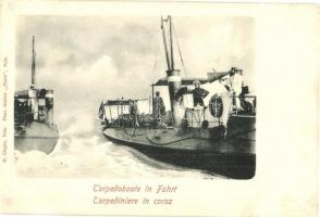 T 27 osztrák-magyar torpedomboló / K.u.K. Kriegsmarine Torpedoboote No. XXVII. M. Clapis, Phot. Atelier Flora