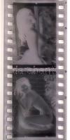 cca 1970-1980 14 db pornó felvétel negatívja (24x36 mm), tekercsben, fém tokban
