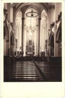 1931 Brassó, Kronstadt, Brasov; Fekete templom, belső. Atelier O. Netoliczka / church, interior - 2 db régi fotó képeslap / 2 pre-1945 photo postcards