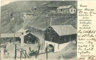 1899 Boica, Kisbánya, Baita; Krecsunesd bánya, iparvasút / Erbstollen der Ersten Siebenbürger Goldbergbau Aktiengesellschaft / gold mine, industrial railway