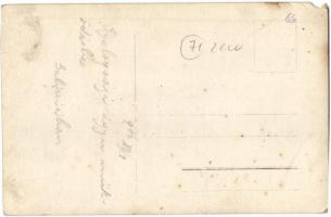 1916 Gyalogsági ágyú (aknavető) működés közben / WWI K.u.K. military cannon during operation. photo ...