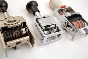 5+7 db különféle dátumbélyegző/sorszámozó