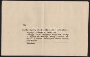 1848 2db Helytartótanácsi leirat orosz vámmalés selyemhernyó-tenyésztéssel kapcsolatban. Nagyon jó á...