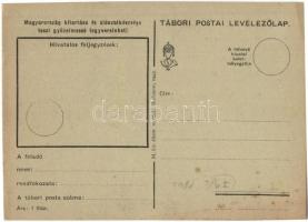 II. Világháborús Húsvéti Tábori postai levezelőlap. Nyúl pilóta repülőn / WWII Hungarian field post....