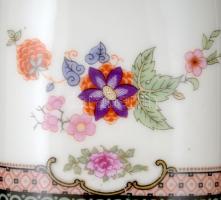 Bavaria virágmintás porcelán fogpiszkáló tartó, matricás, jelzett, kis kopásokkal, m: 6 cm