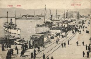 Fiume, Rieka; Molo Dante / steamships (fa)