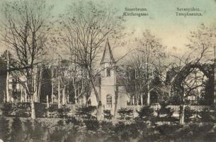 Savanyúkút, Sauerbrunn; Templom utca nyaralókkal / Kirchengasse / church street with villas