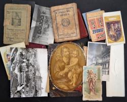 Cipősdoboznyi nyomtatvány, okmány és fotónegatív tétel