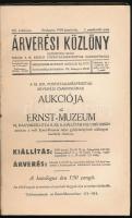 1939 Az Árverési Közlöny 20 évf.1. rendkívüli száma benne az aukció részletei, árak,fotók, Papírkötésben.