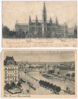 8 db főleg RÉGI képeslap; Bécs, Velence, Prága és három motívumlap közte II. Miklós cár / 8 mostly p...