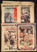 cca 1930 Óriási újságplakát gyűjtemény. Az újságosbódékra kiragasztott, nagyrészt a Tolnai Világlapj...