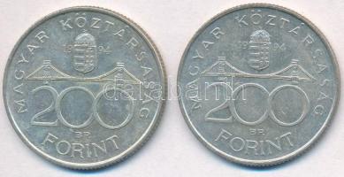 1994. 200Ft Ag "Deák" (2x) T:2