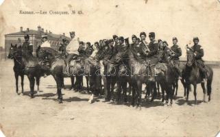 Les Cosaques / The Cossacks on horses, military music band (EM)