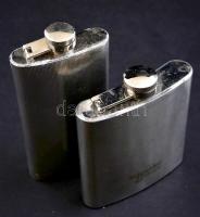 2 db fém flaska, 11,5, 14 cm