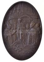 1916. "IV. Károly megkoronázása - 1916. December 30." kétoldalas, hadifém plakett (44,61g/...