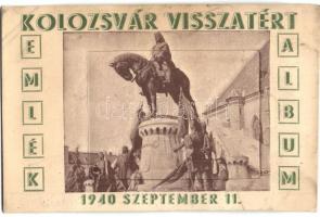 1940 Kolozsvár, Cluj; Visszatért emlékalbum, irredenta / leporellocard