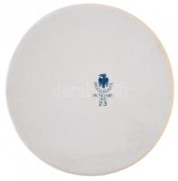 1990. "28. Ifjúsági Bélyegkiállítás - Sárospatak" jelzett hollóházi, festett porcelán plak...