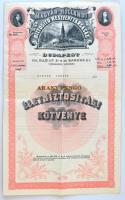 1933. Magyar-Hollandi Biztosító Részvénytársaság biztosítási kötvénye, szárazpecséttel, függelékkel T:III