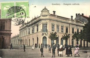 Keszthely, Hungária szálloda, Mérei Ignácz kiadása, TCV card (EK)