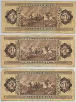 9db-os vegyes magyar forint bankjegy tétel, közte 1990. 500Ft, 1996. 1000Ft "E", 1999. 100...