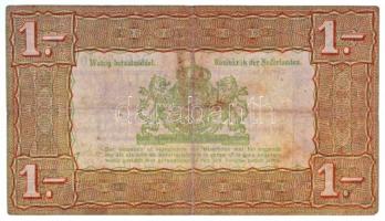 Hollandia 1938. 1G "Zilverbonnen (Ezüstértékű bankjegyek)" T:III- ragasztott 
Netherlands...