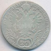 1811B 20kr Ag "I. Ferenc" (6,43g) T:3
Hungary 1811B 20 Kreuzer Ag "Franz I" (6,...
