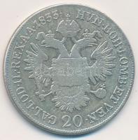Ausztria 1833A 20kr Ag "I. Ferenc" (6,49g) T:2- ph.
Austria 1833A 20 Kreuzer Ag "Fra...