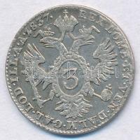 Ausztria 1837A 3kr Ag "I. Ferdinánd" T:2-
Austria 1837A 3 Kreuzer Ag "Ferdinand I&qu...
