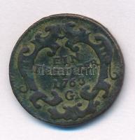 Ausztria 1763G 1kr Cu "Mária Terézia" T:2- 
Austria 1763G 1 Kreuzer Cu "Maria Theres...