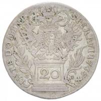 Ausztria (1766.) 1765A/G-R 20kr Ag "I. Ferenc" posztomusz kiadás (6,36g) T:2,2-
Austria (...