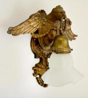 Réz falikar turul fejjel párban, bekötve, hibátlan burával, 28×29 cm ( 2×)