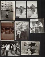 cca 1920-1970 Vegyes fotó tétel, összesen 38 db, közte magyar és külföldi városképek, 1 db ferrotípi...