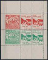 1906 Pécsi emlékkiállítás, bécsi Foxterrier és tacskó kiállítás levélzáró 6-os kisív