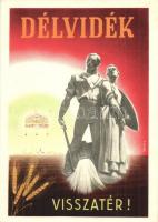 Délvidék visszatér! Hungarian irredenta propaganda, 1941 A magyar ipar és kiállításügy So. Stpl s: Németh N.