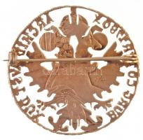 Ausztria 1780SF Tallér Ag "Mária Terézia" utánveret, jelvénnyé alakítva, hátoldalán "...