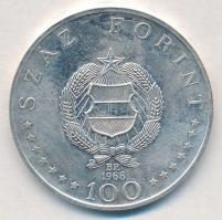 1968. 100Ft Ag "Semmelweis" T:1-,2
Adamo EM28