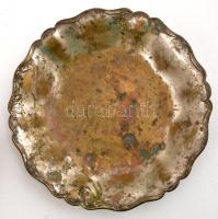 Régi alpakka tárgyak: kínáló, fűszertartó, tálka,stb, összesen: 4 db, m:5-24 cm