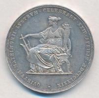 Ausztria 1879. 2G Ag "I. Ferenc József és Erzsébet királynő / Ezüstlakodalom" T:1-,2 
Aus...