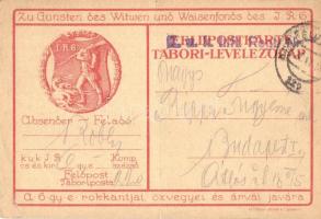 Cs. és Kir. 6. gyalogezred rokkantjai, özvegyei és árvái javára / 1915 K.u.K. Infantry Regiment 6. / K.u.K. military field postcard (fa)