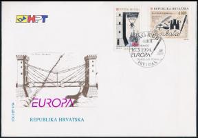 1994 Europa CEPT: Felfedezések és találmányok sor Mi 274-275 FDC-n