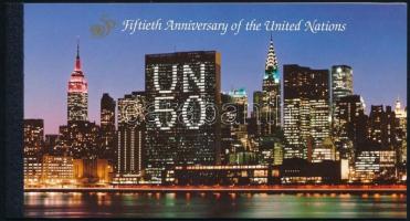 50th anniversary of the UN stamp booklet, 50 éves az ENSZ bélyegfüzet